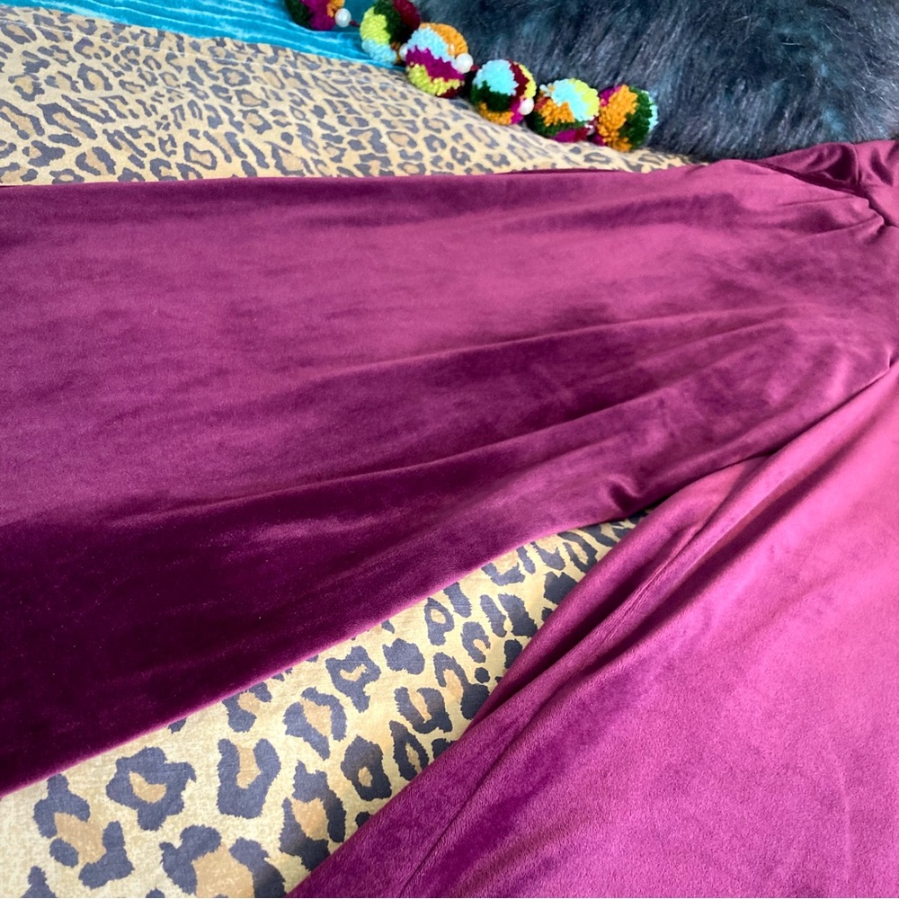 Anthropologie Saturday Sunday purple velour sweatsuit tracksuit size M
